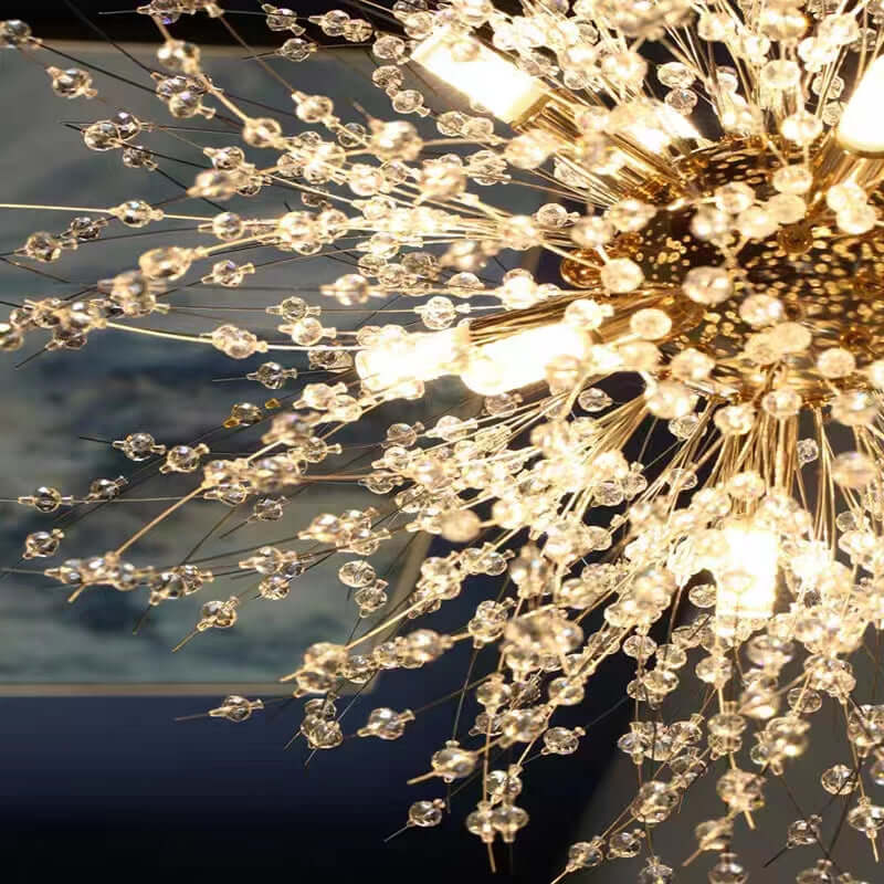 Suspension Luminaire LED Cristal Pissenlit – Design Moderne Salon
