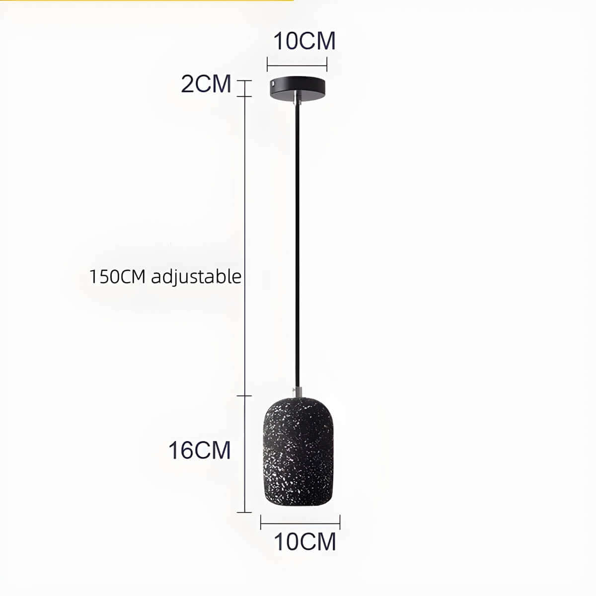 Lampe Pendante Industrielle Ciment Verre – Éclairage Design Moderne