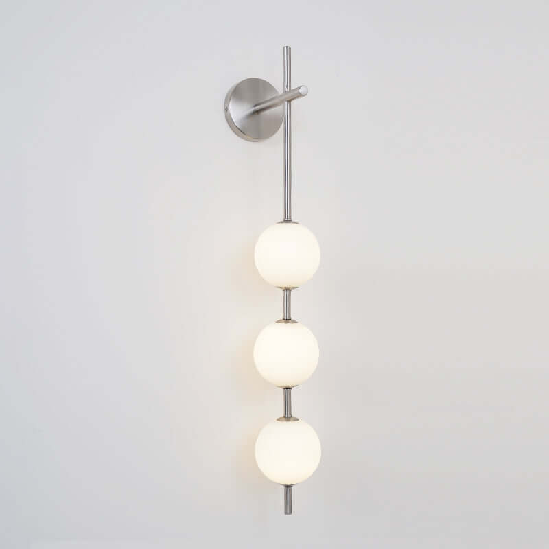 Applique Murale Verticale Globe Verre – Éclairage Design Moderne Intérieur