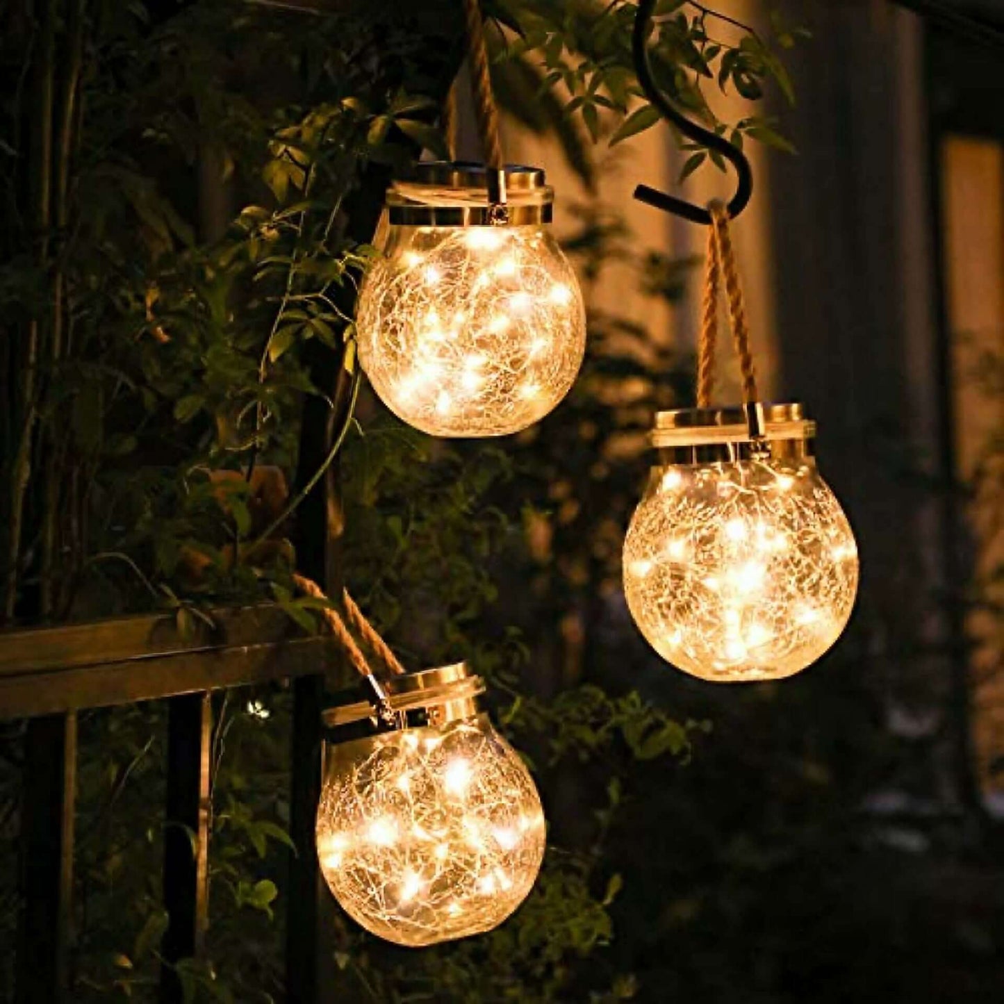 Lampe Solaire en Verre Effet Glace – Éclairage Extérieur Décoratif Jardin