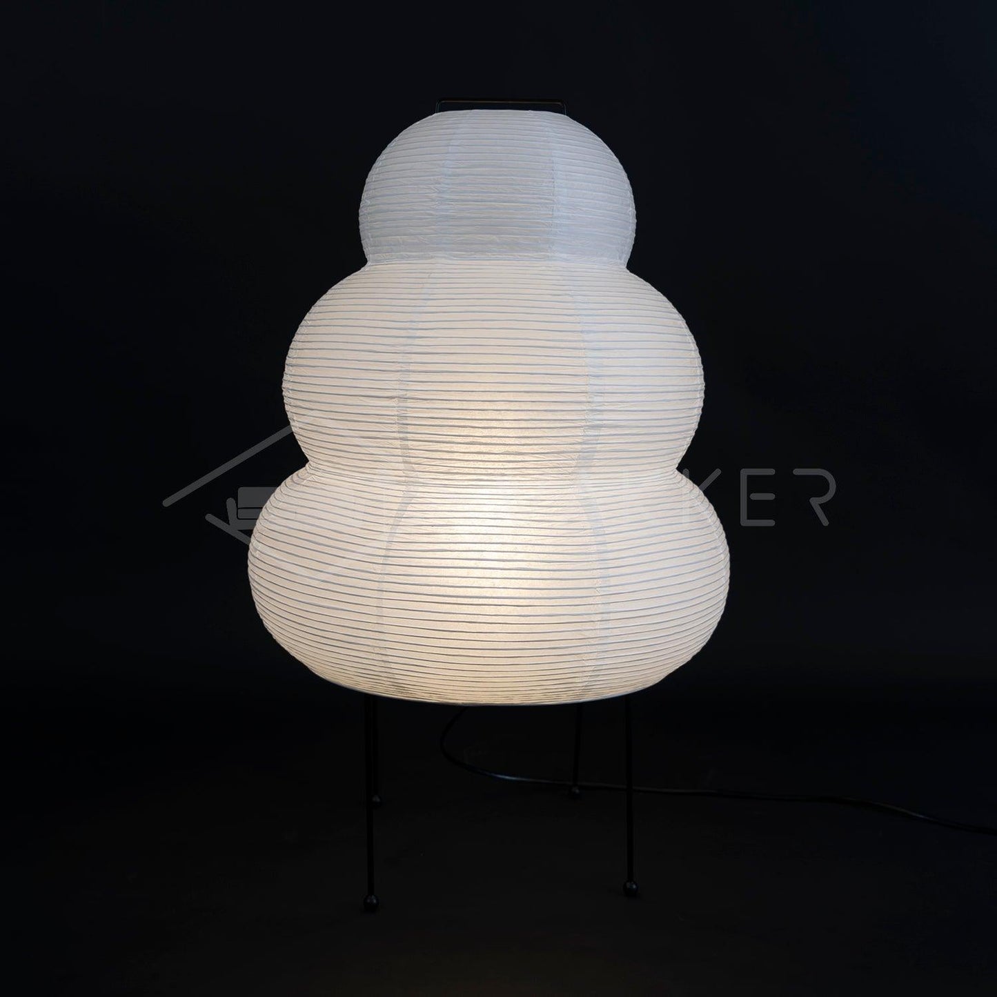Lampe de Table Design Japonais en Papier de Mûrier – Lumière Douce
