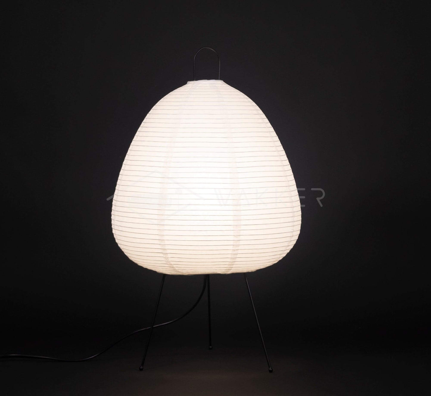 Lampe de Table Design Japonais en Papier de Mûrier – Lumière Douce