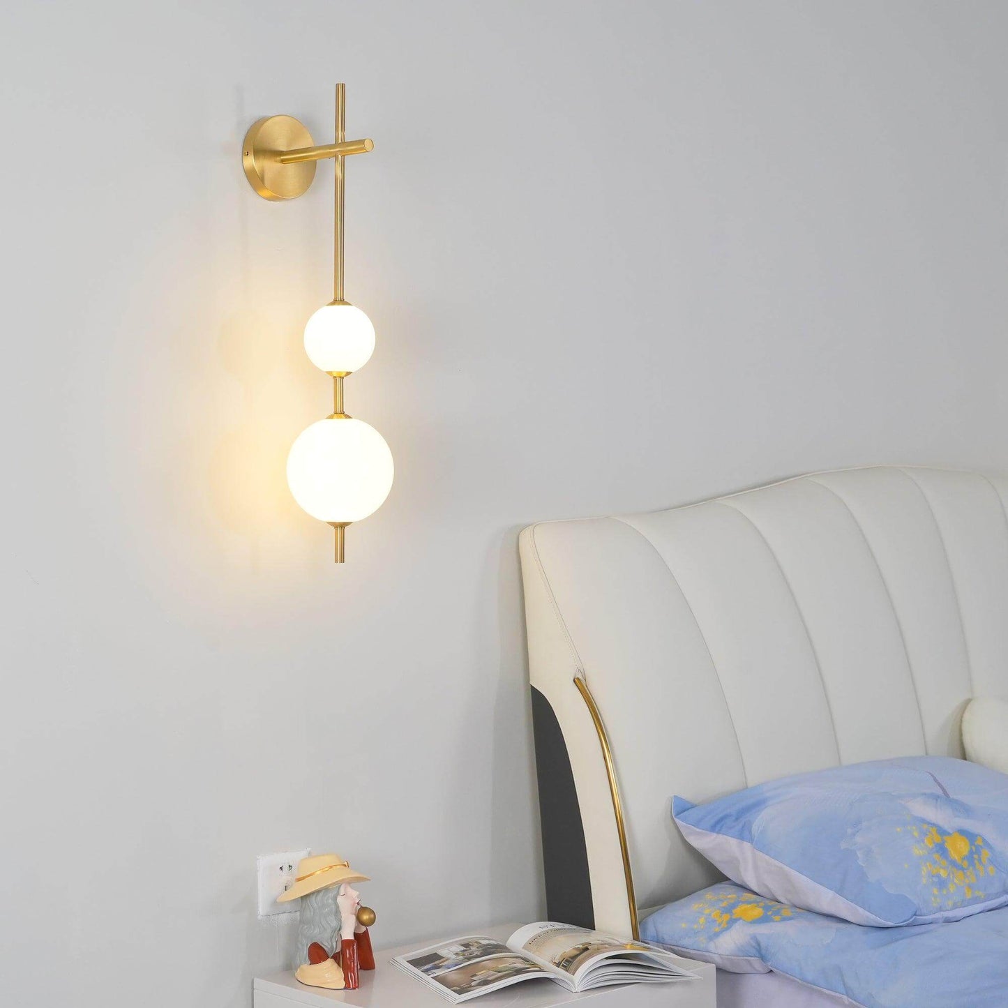 Applique Murale Verticale Globe Verre – Éclairage Design Moderne Intérieur