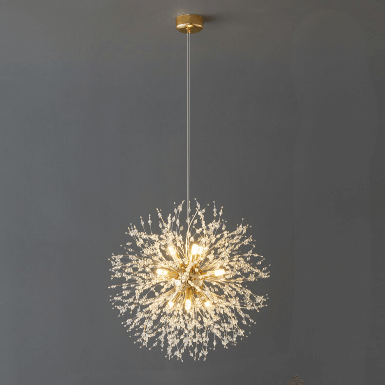 Suspension Luminaire LED Cristal Pissenlit – Design Moderne Salon