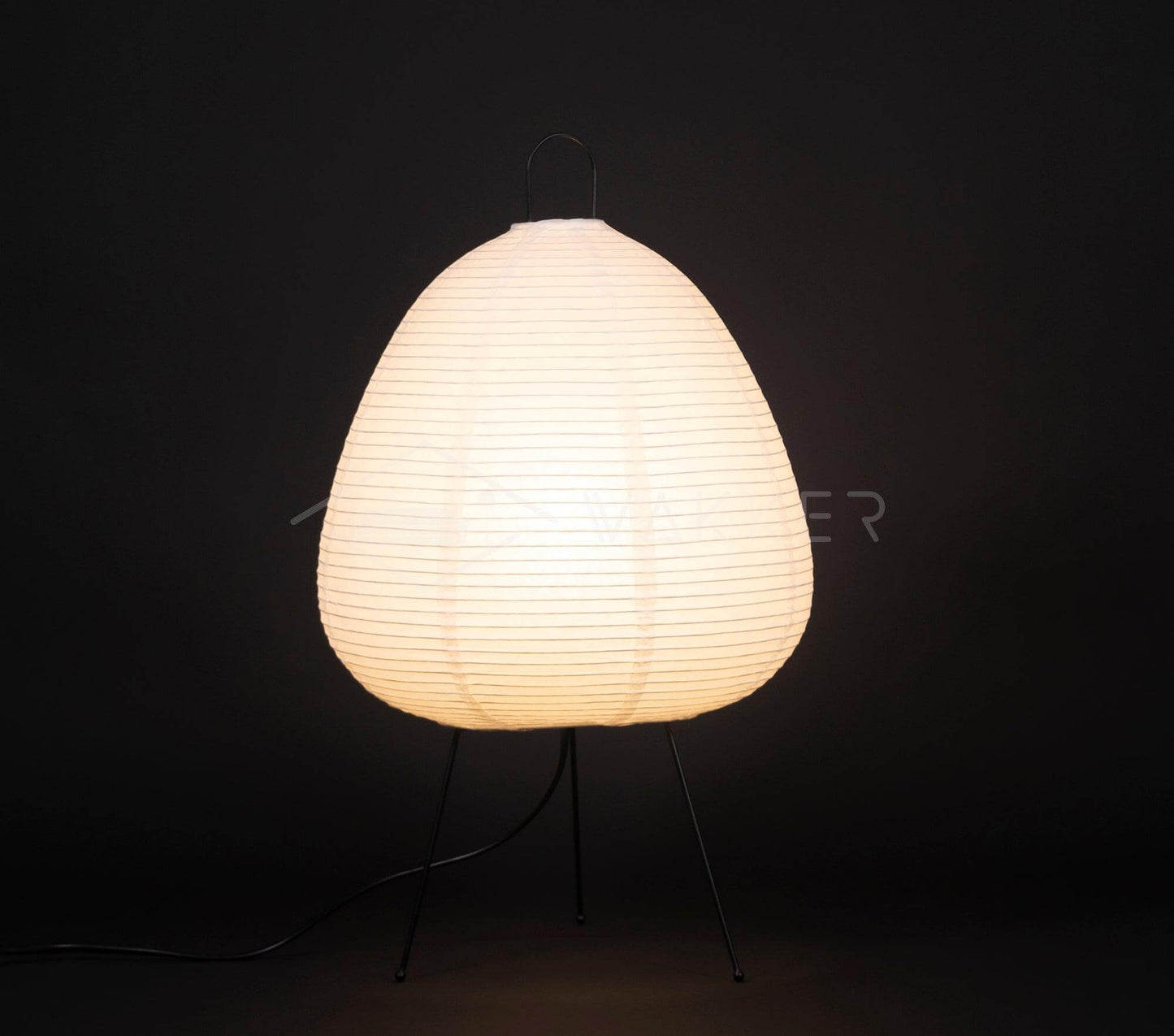 Lampe de Table Design Japonais en Papier de Mûrier – Lumière Douce