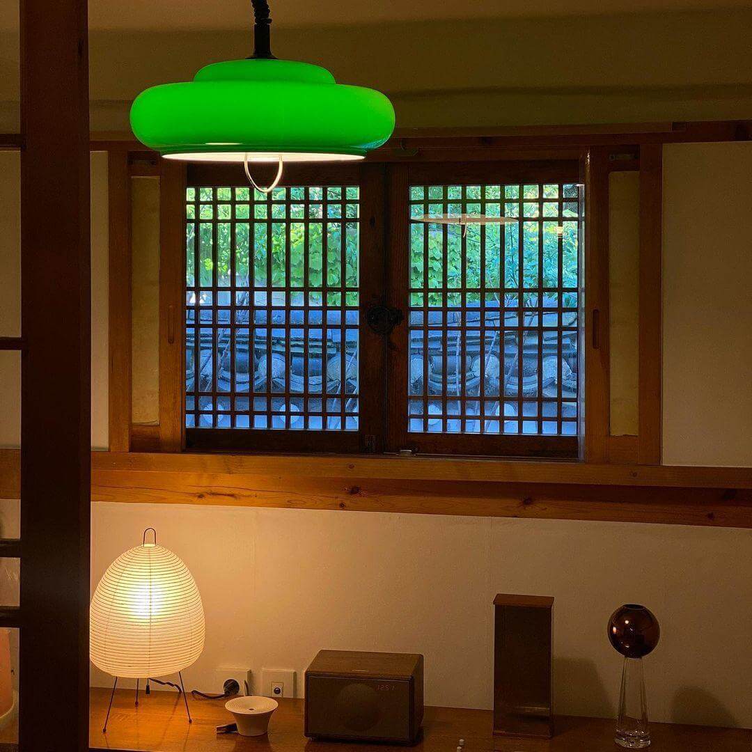 Lampe de Table Design Japonais en Papier de Mûrier – Lumière Douce