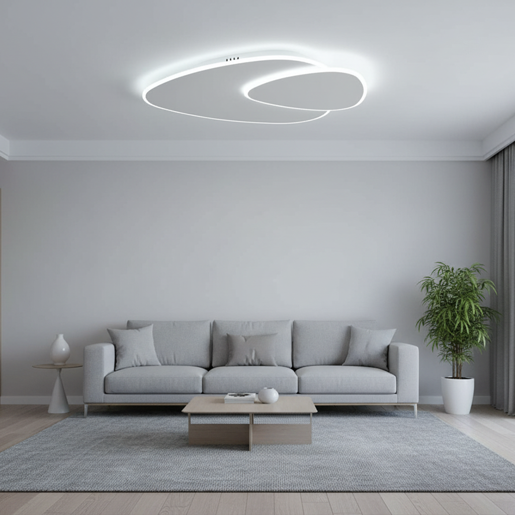 Plafonnier LED Moderne Élégant - Design Feuilles Elliptiques Salon Chambre