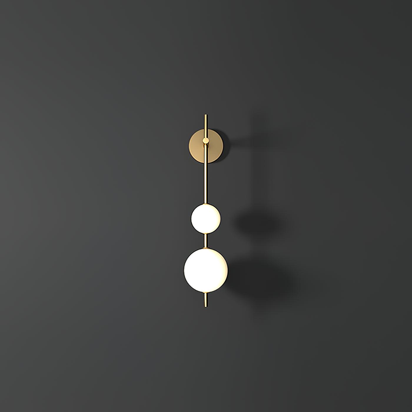 Applique Murale Verticale Globe Verre – Éclairage Design Moderne Intérieur