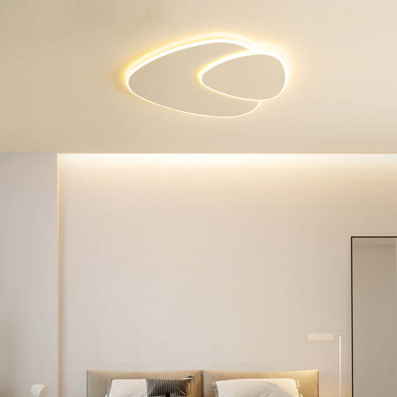 Plafonnier LED Moderne Élégant - Design Feuilles Elliptiques Salon Chambre