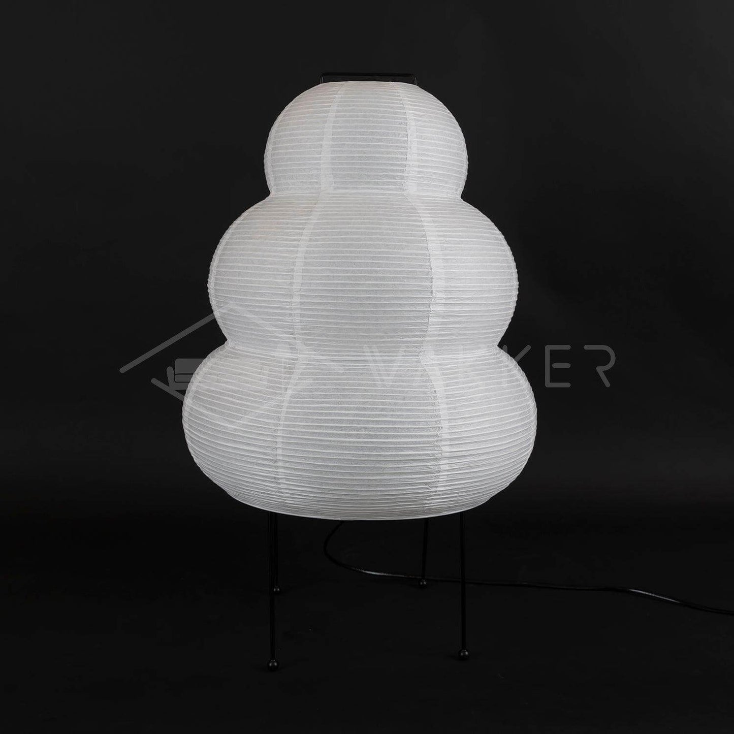 Lampe de Table Design Japonais en Papier de Mûrier – Lumière Douce
