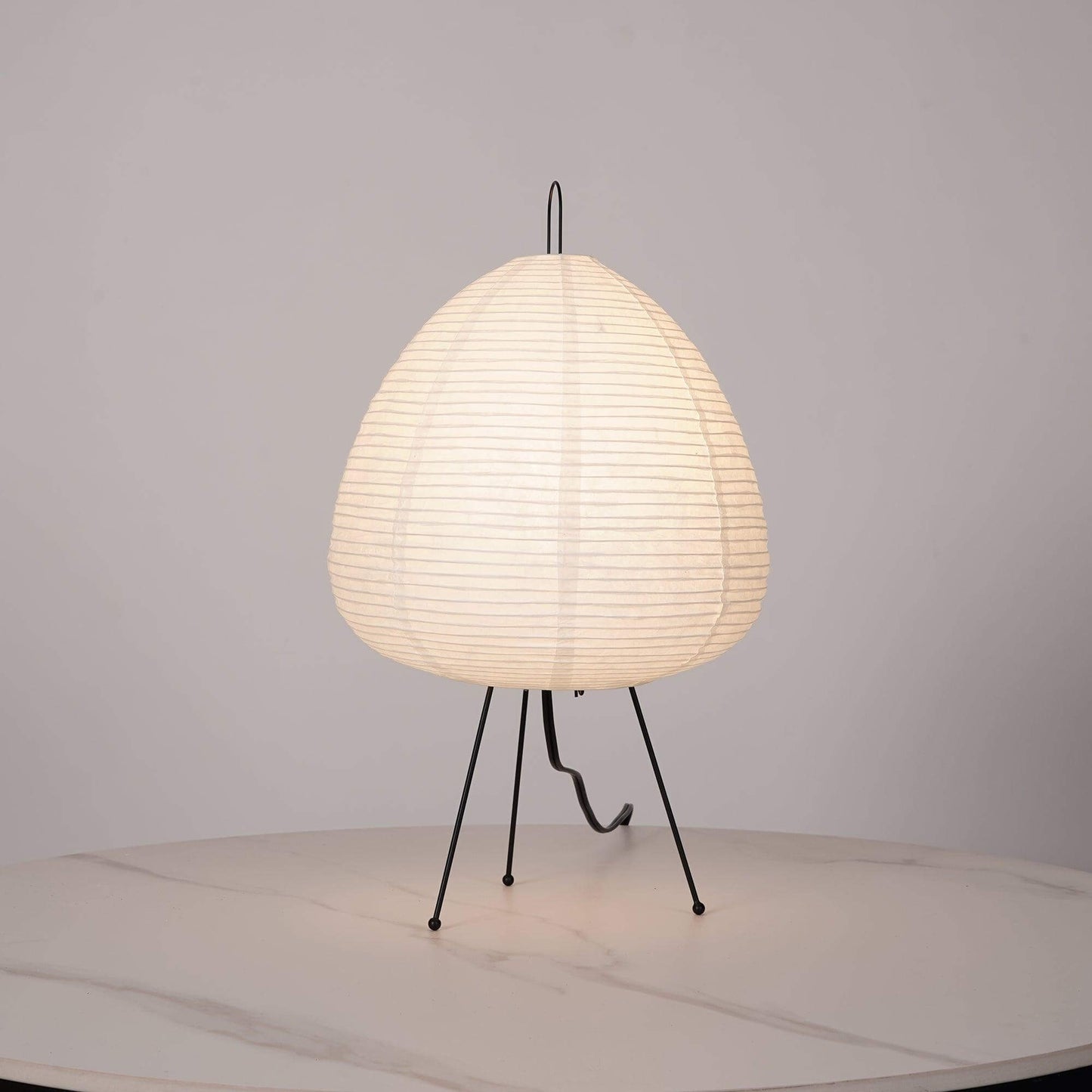 Lampe de Table Design Japonais en Papier de Mûrier – Lumière Douce