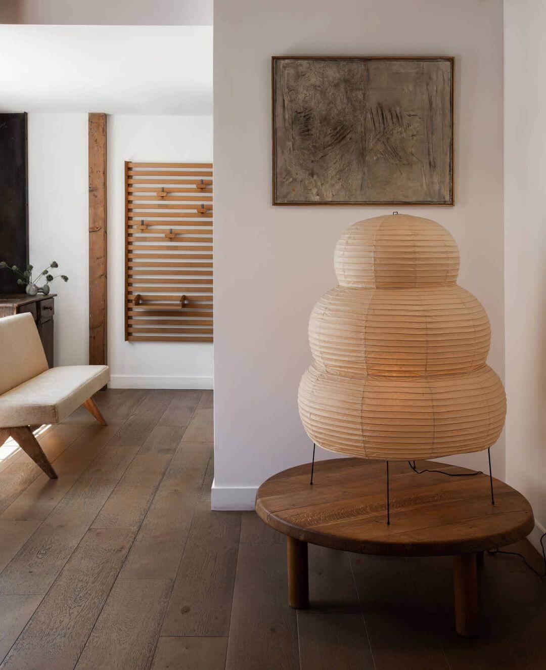 Lampe de Table Design Japonais en Papier de Mûrier – Lumière Douce