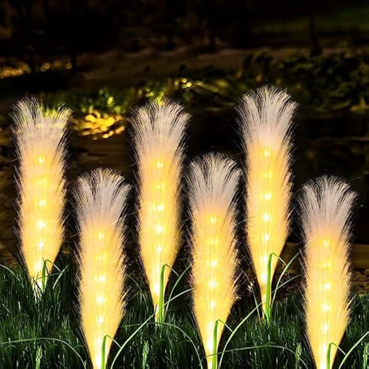 Lampe Solaire Extérieure Design Roseau – Éclairage Jardin LED