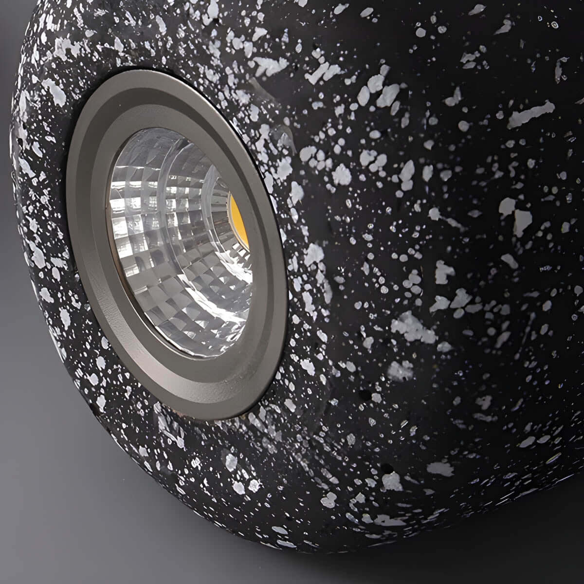 Lampe Pendante Industrielle Ciment Verre – Éclairage Design Moderne