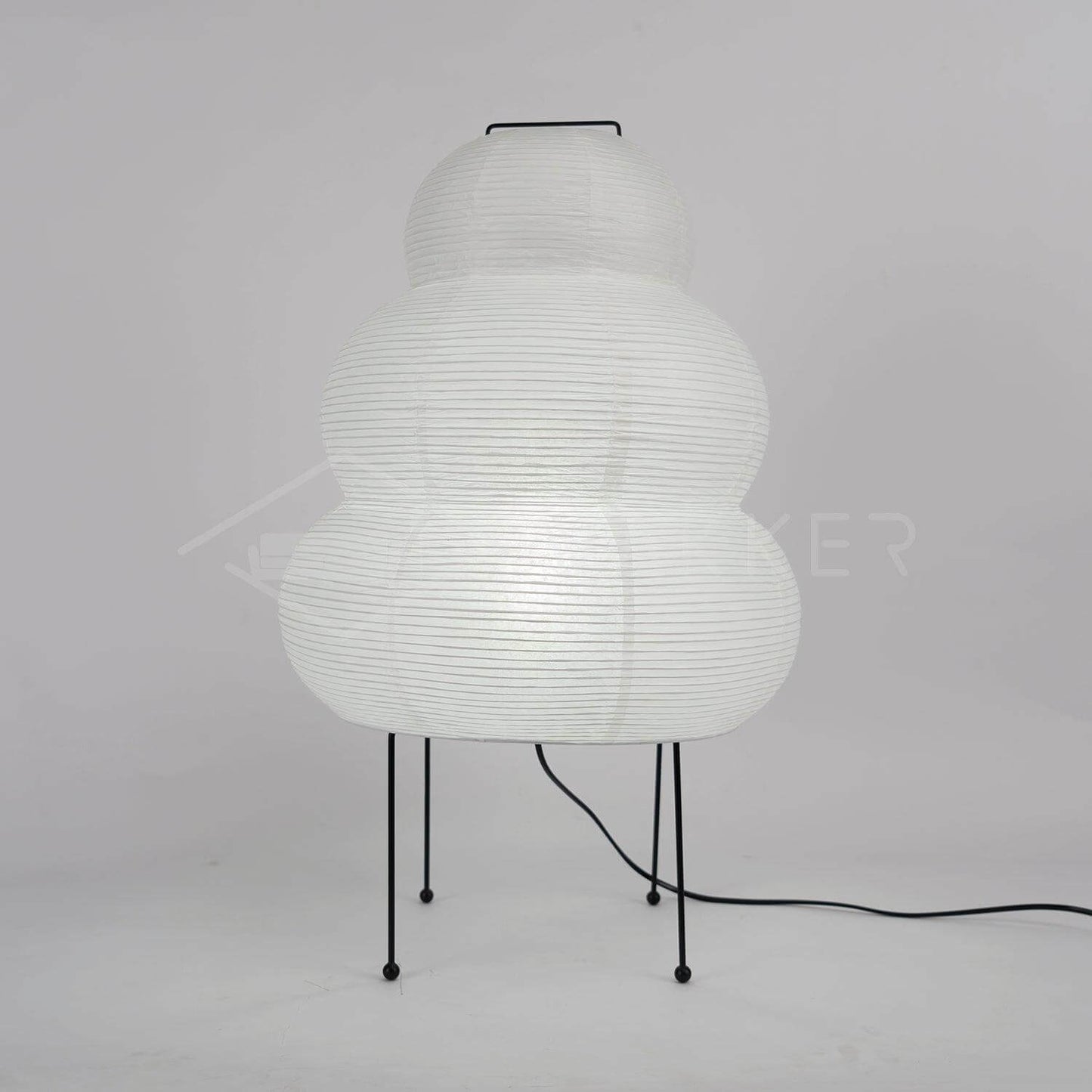 Lampe de Table Design Japonais en Papier de Mûrier – Lumière Douce