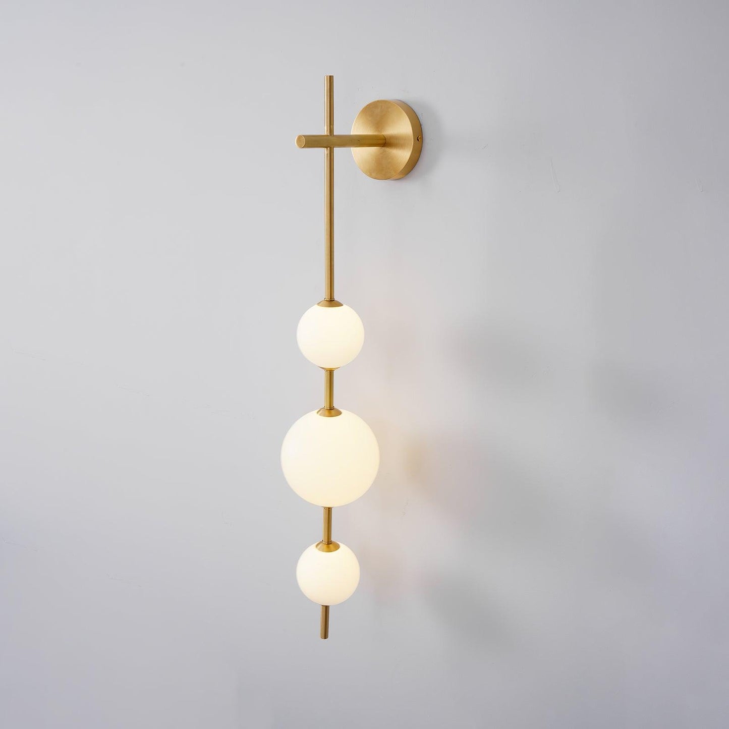 Applique Murale Verticale Globe Verre – Éclairage Design Moderne Intérieur