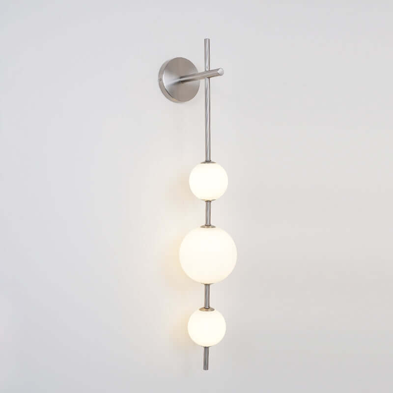Applique Murale Verticale Globe Verre – Éclairage Design Moderne Intérieur