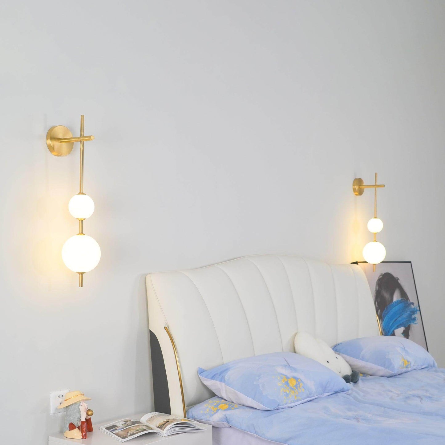 Applique Murale Verticale Globe Verre – Éclairage Design Moderne Intérieur