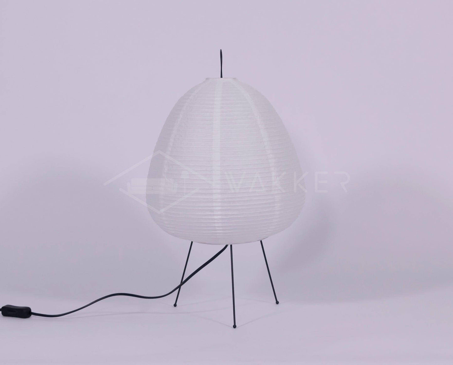 Lampe de Table Design Japonais en Papier de Mûrier – Lumière Douce