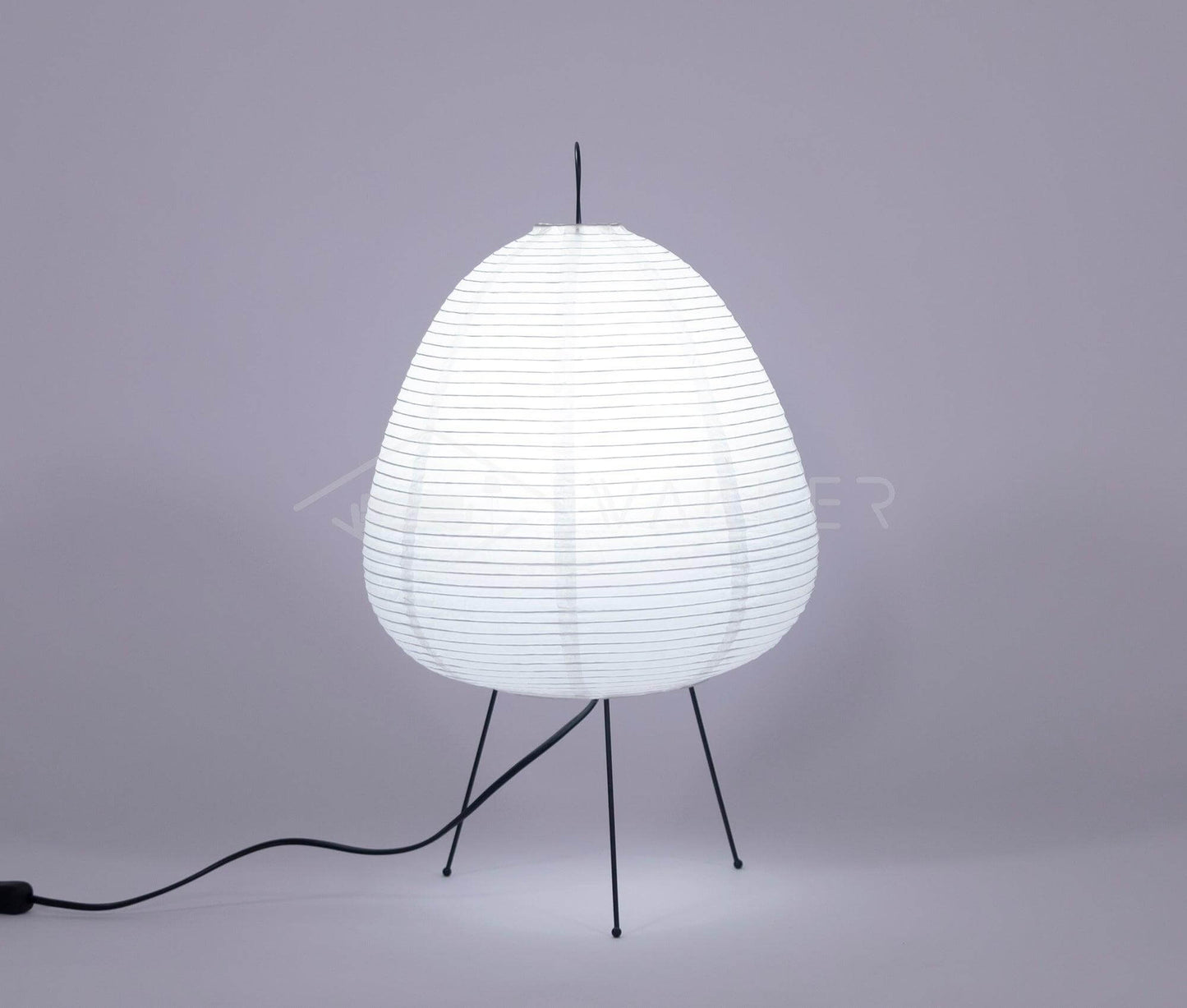 Lampe de Table Design Japonais en Papier de Mûrier – Lumière Douce