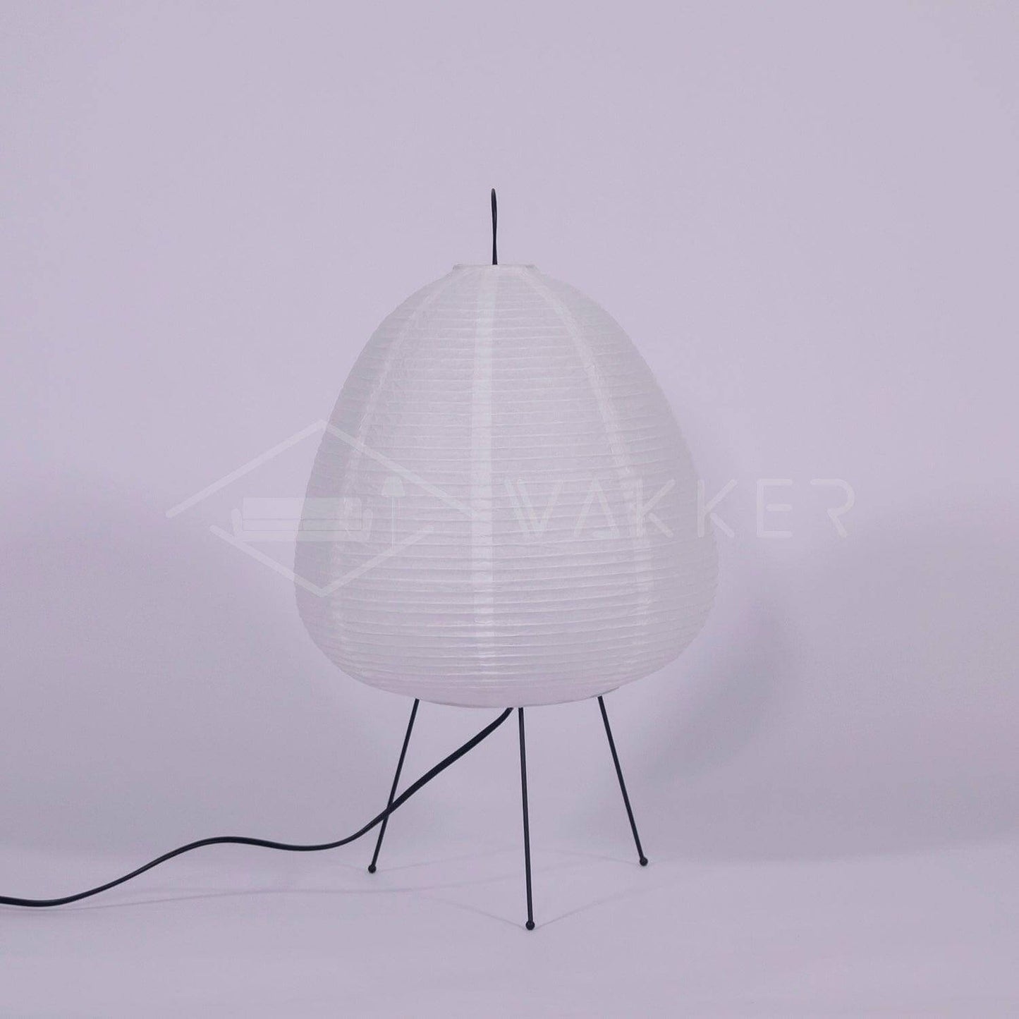 Lampe de Table Design Japonais en Papier de Mûrier – Lumière Douce