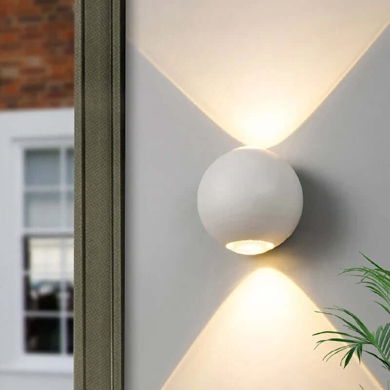 Applique Murale LED Design Boule Aluminium – Éclairage Moderne IP65