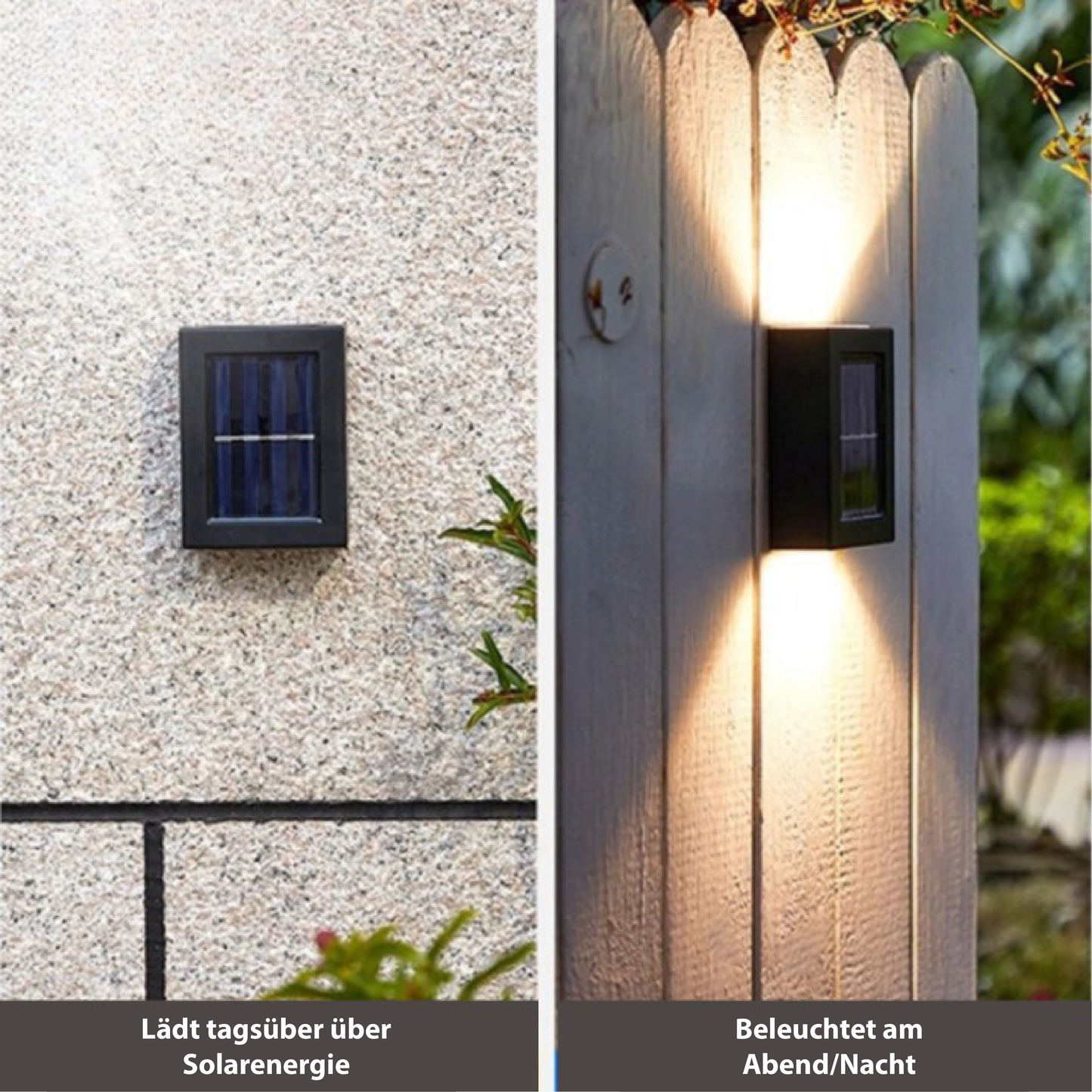 Lampe Solaire Murale LED Extérieure – Éclairage Jardin Automatique IP65