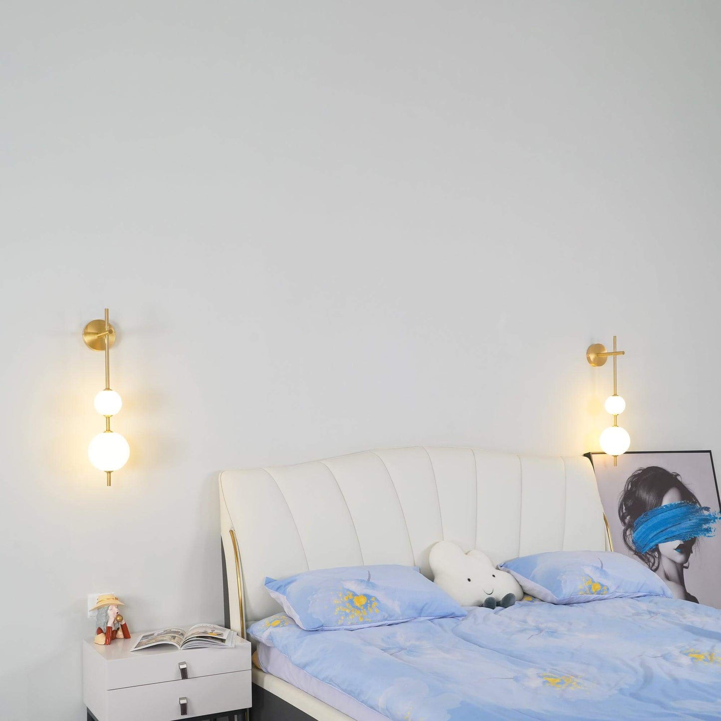 Applique Murale Verticale Globe Verre – Éclairage Design Moderne Intérieur