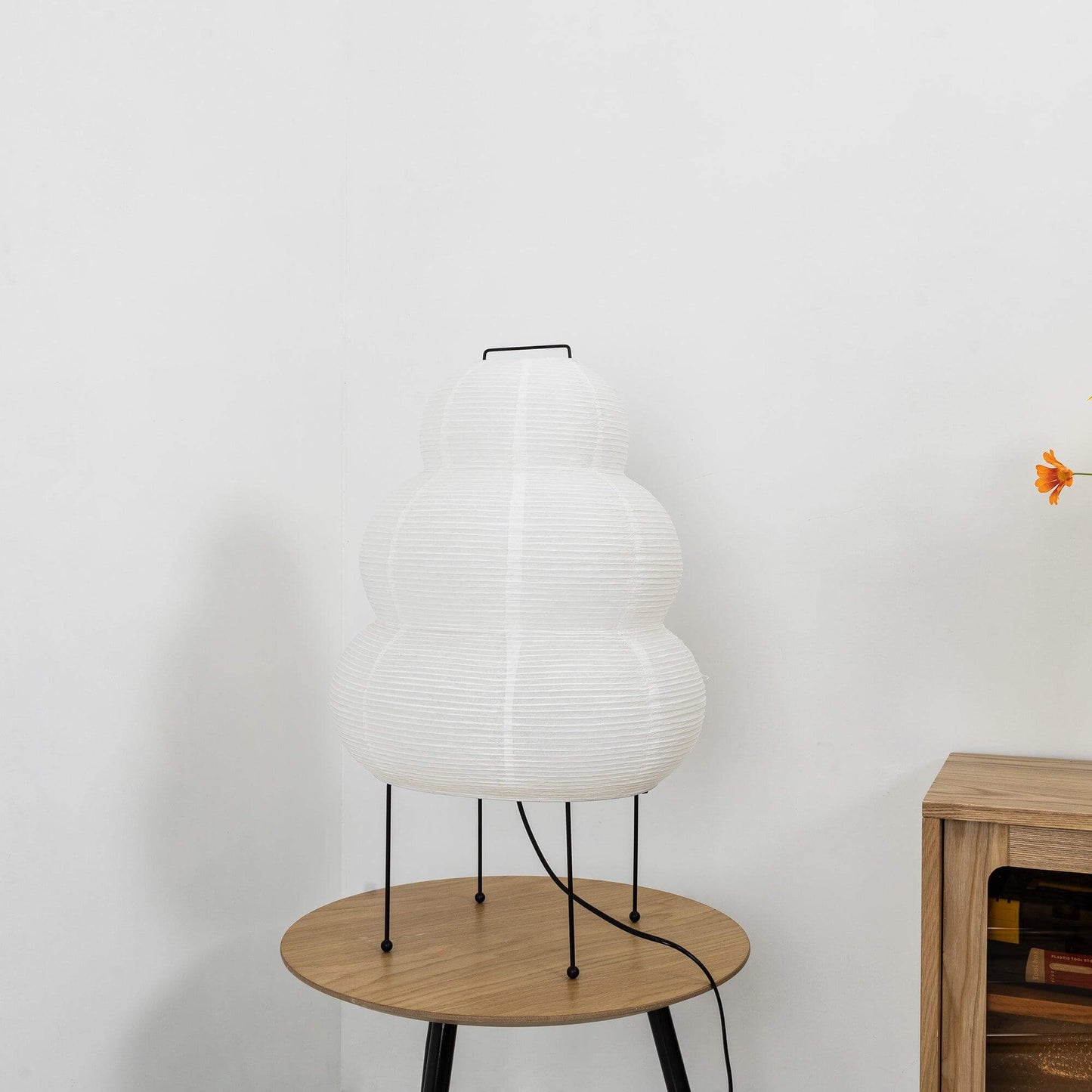 Lampe de Table Design Japonais en Papier de Mûrier – Lumière Douce