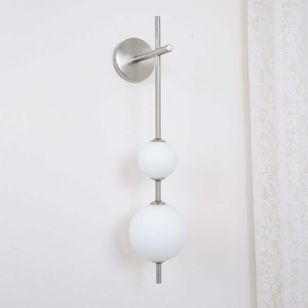 Applique Murale Verticale Globe Verre – Éclairage Design Moderne Intérieur