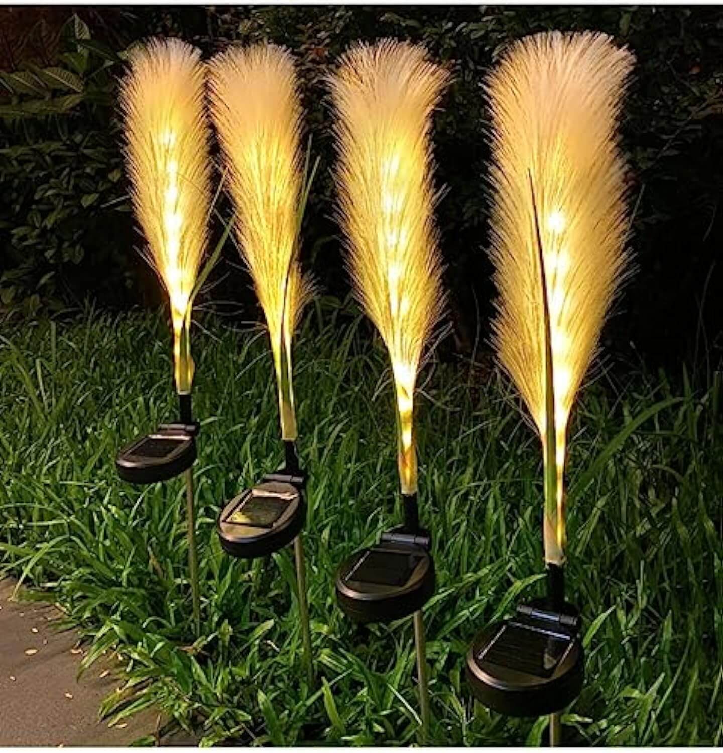 Lampe Solaire Extérieure Design Roseau – Éclairage Jardin LED