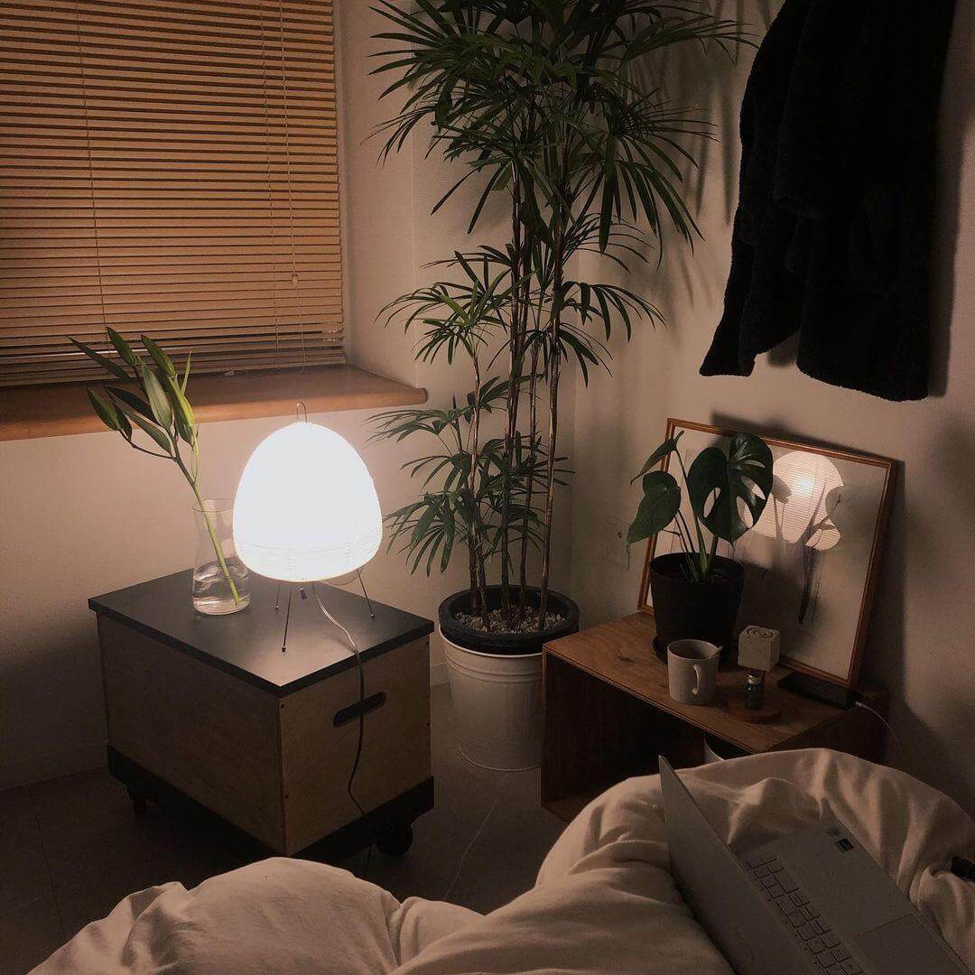 Lampe de Table Design Japonais en Papier de Mûrier – Lumière Douce