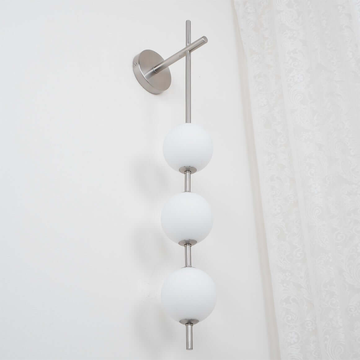 Applique Murale Verticale Globe Verre – Éclairage Design Moderne Intérieur