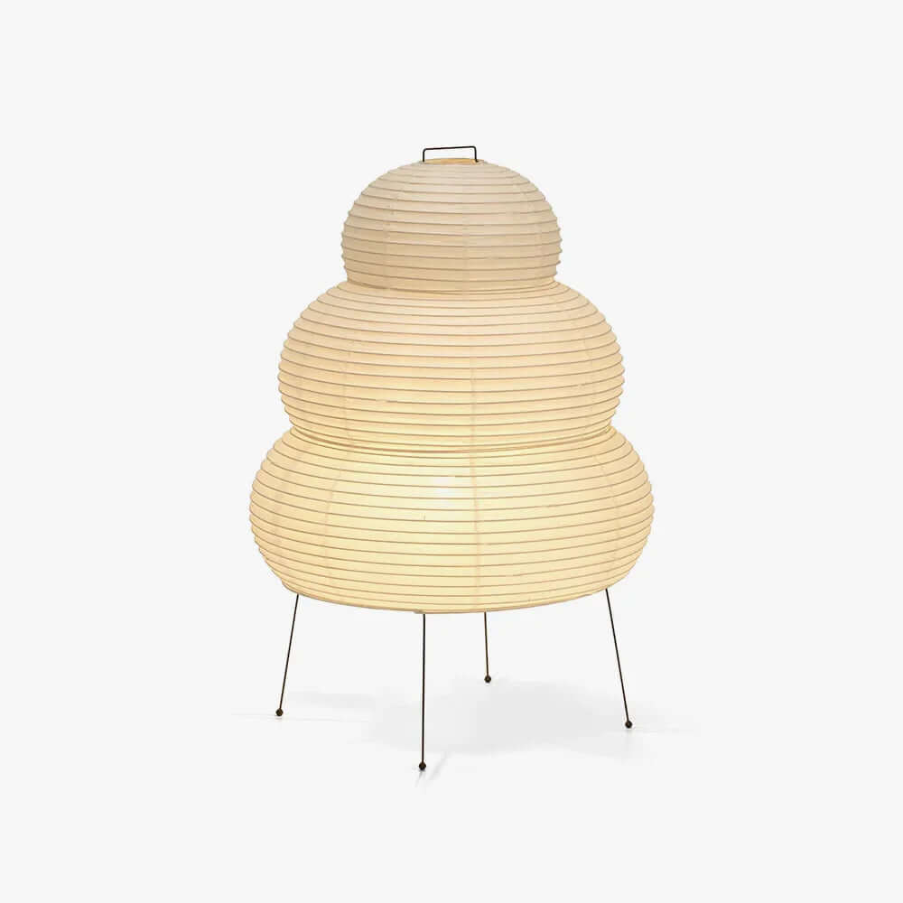 Lampe de Table Design Japonais en Papier de Mûrier – Lumière Douce
