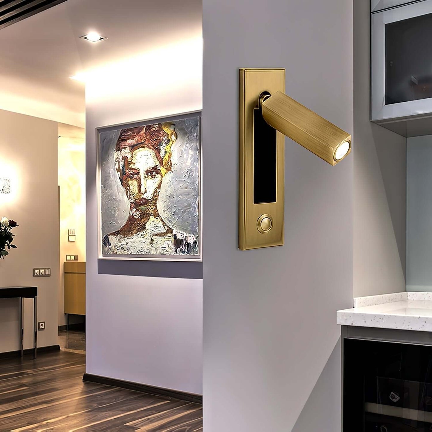 Applique Murale LED Moderne Encastrable pour Chambre Minimaliste