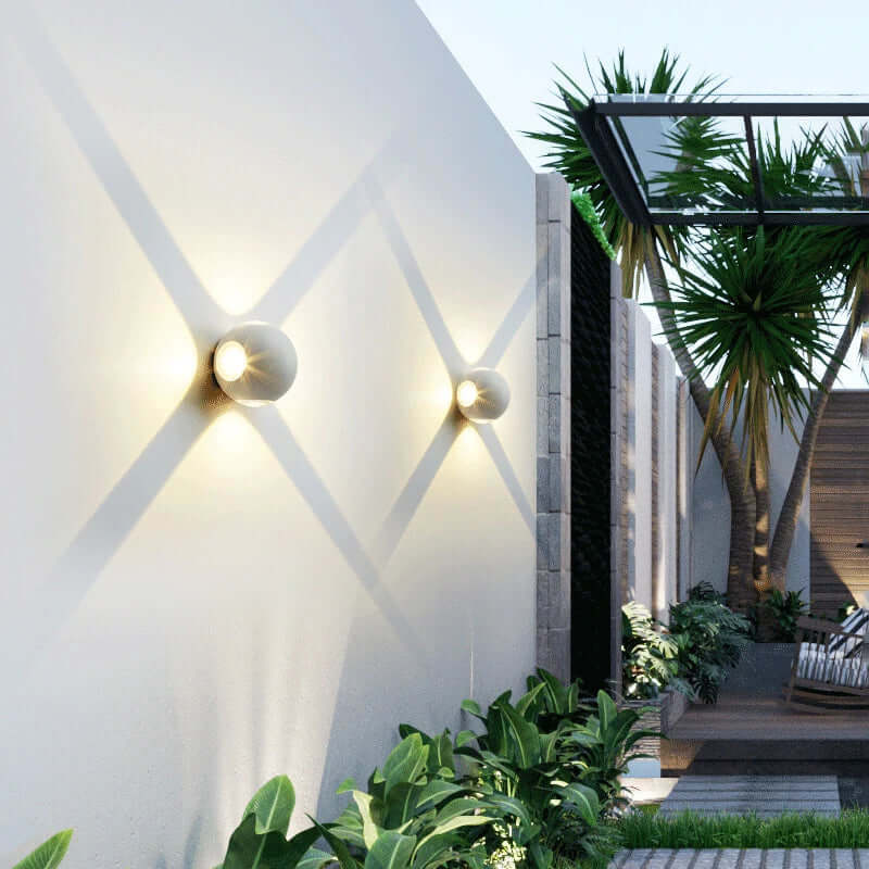 Applique Murale LED Design Boule Aluminium – Éclairage Moderne IP65