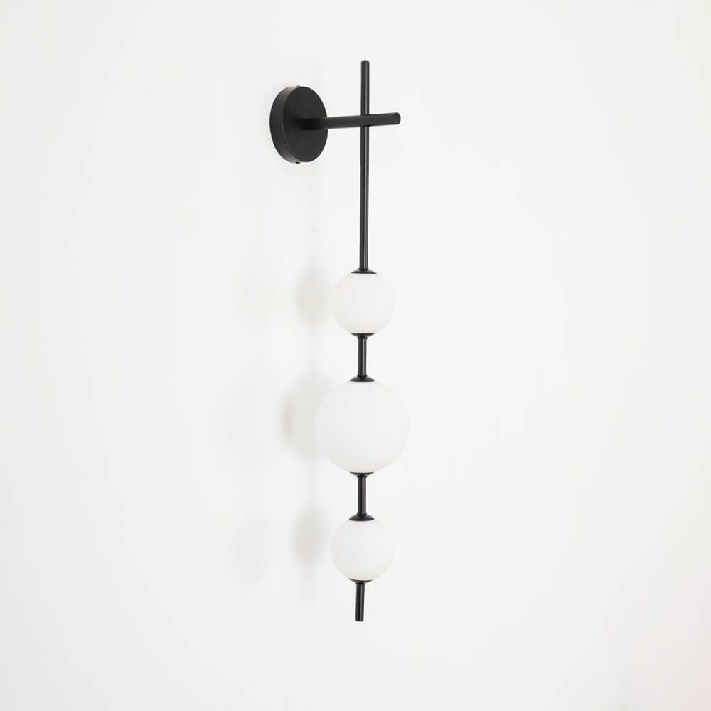 Applique Murale Verticale Globe Verre – Éclairage Design Moderne Intérieur