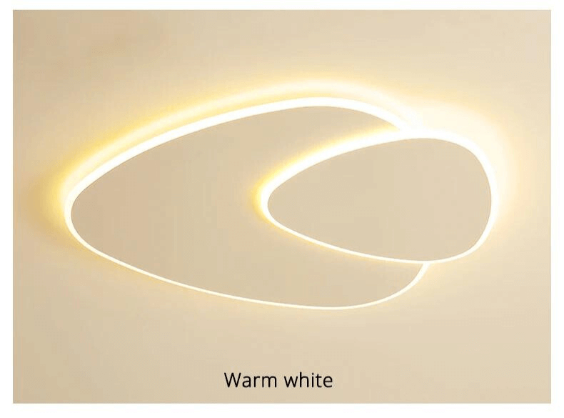 Plafonnier LED Moderne Élégant - Design Feuilles Elliptiques Salon Chambre