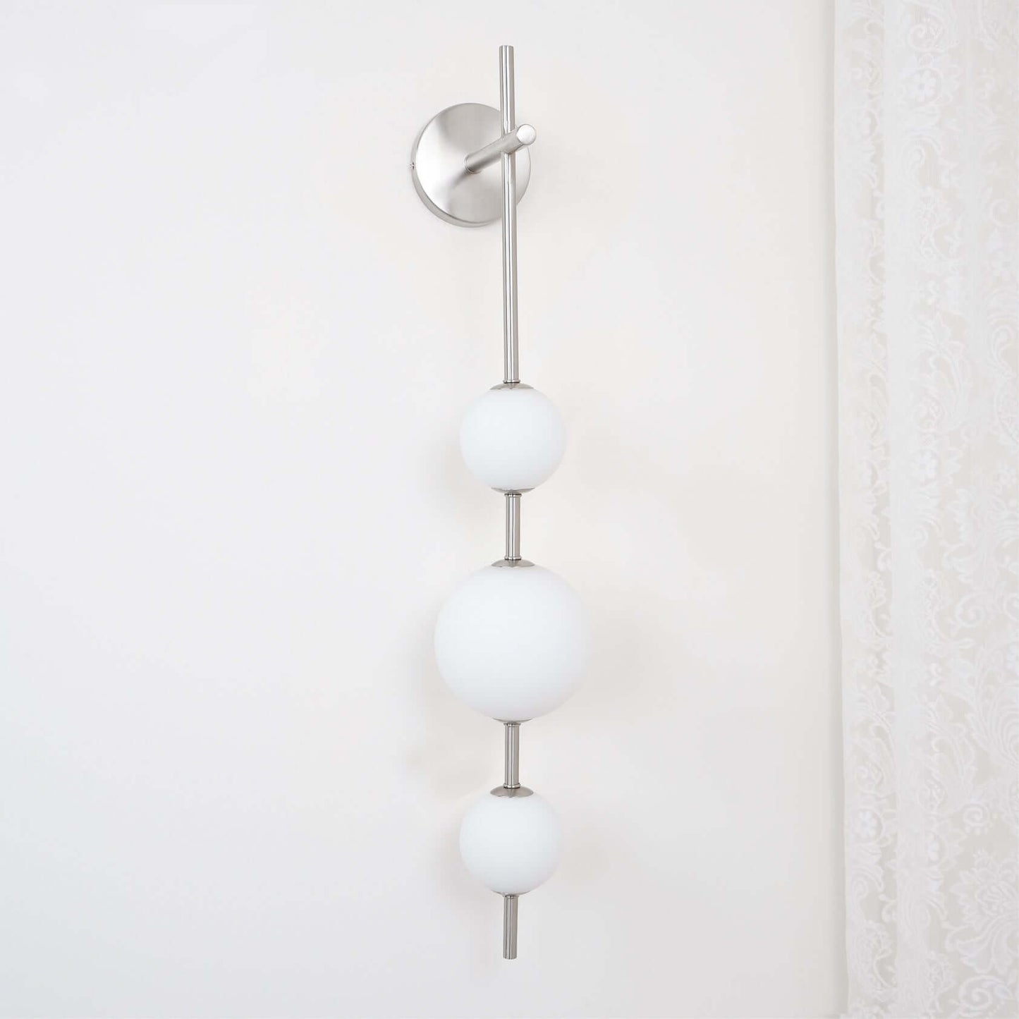 Applique Murale Verticale Globe Verre – Éclairage Design Moderne Intérieur