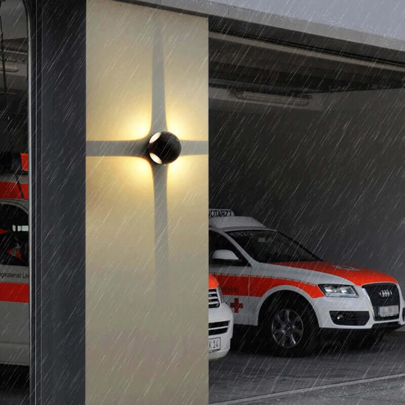 Applique Murale LED Design Boule Aluminium – Éclairage Moderne IP65