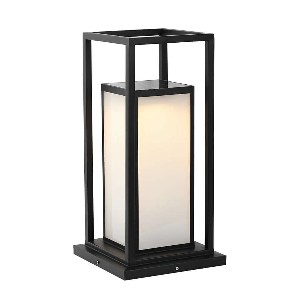 Lampe Solaire de Terrasse LED - Acier Inoxydable Étanche Blanc Chaud