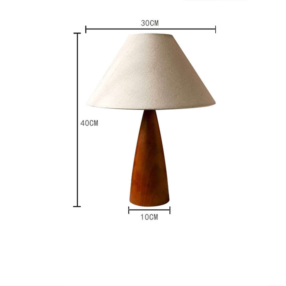 Lampe de Table Bois Massif Style Rétro – Éclairage Chaleureux & Design
