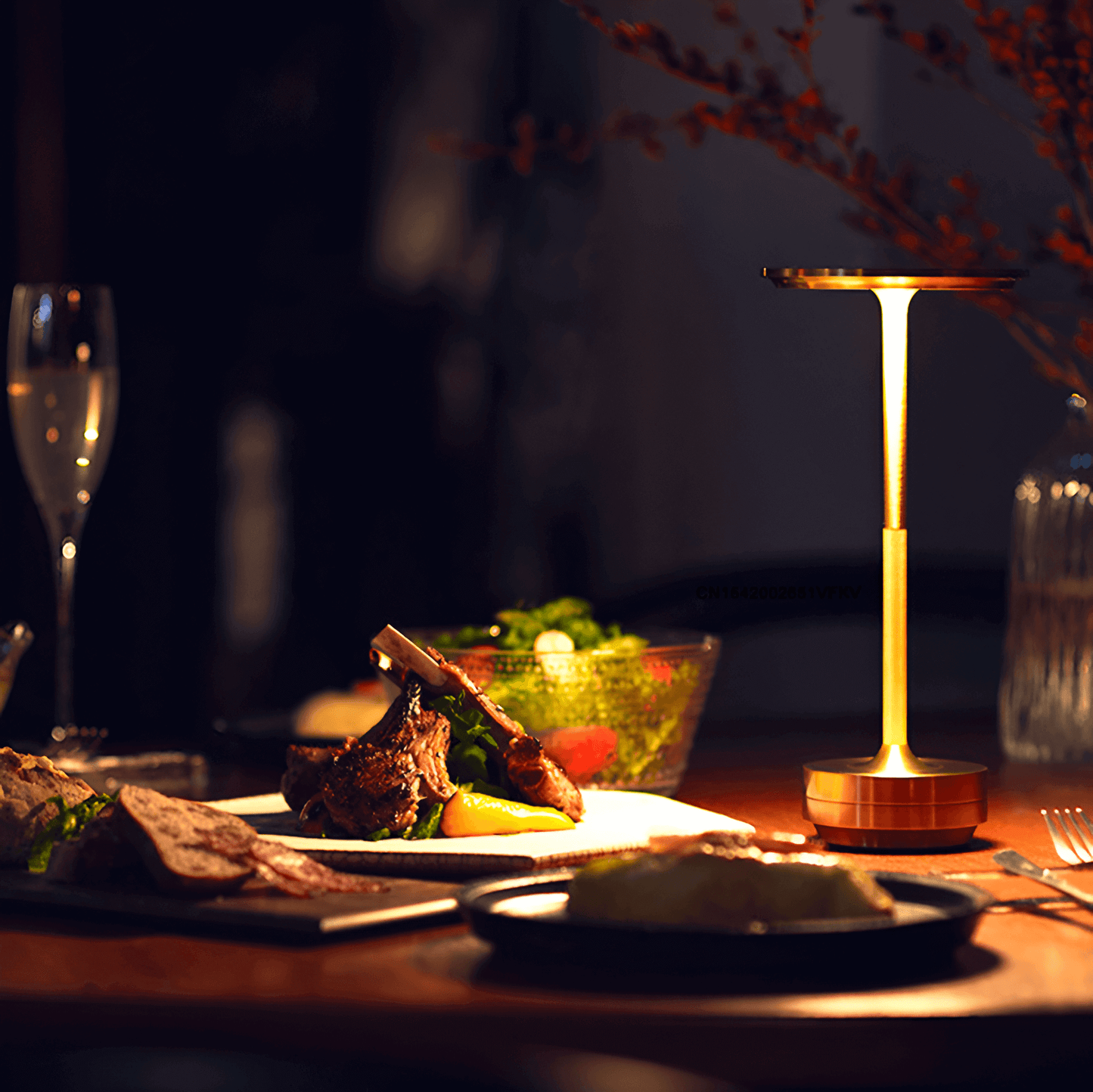 Lampe de Table LED Sans Fil Rechargeable - Éclairage d'Ambiance Design Moderne