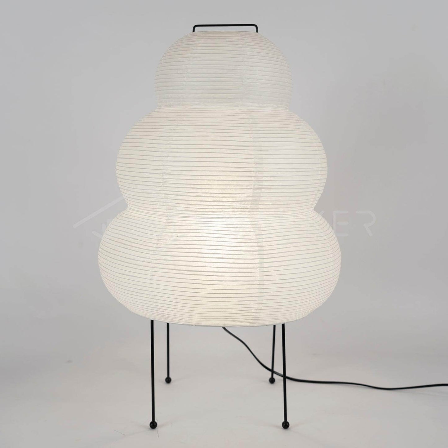 Lampe de Table Design Japonais en Papier de Mûrier – Lumière Douce