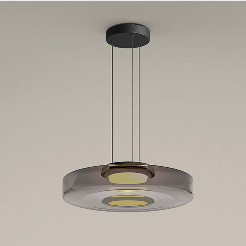 Suspension Luminaire Design en Verre Éclatant - Style Moderne Intérieur