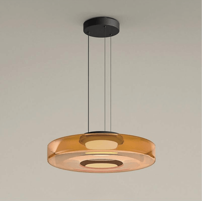 Suspension Luminaire Design en Verre Éclatant - Style Moderne Intérieur