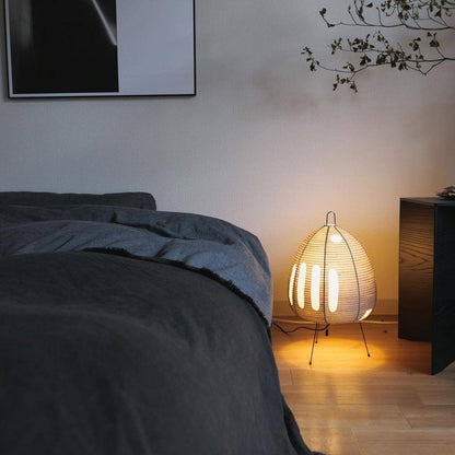 Lampe de Table Design Japonais en Papier de Mûrier – Lumière Douce