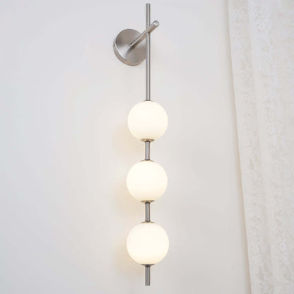 Applique Murale Verticale Globe Verre – Éclairage Design Moderne Intérieur