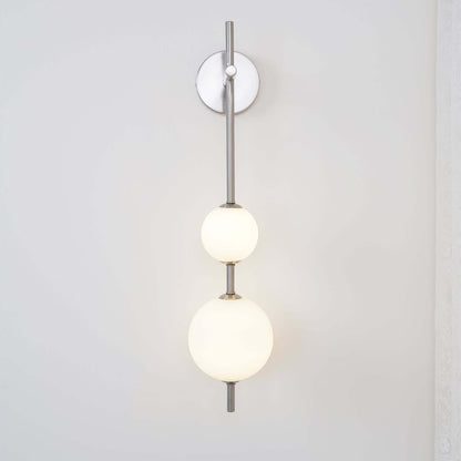 Applique Murale Verticale Globe Verre – Éclairage Design Moderne Intérieur