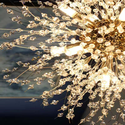 Suspension Luminaire LED Cristal Pissenlit – Design Moderne Salon